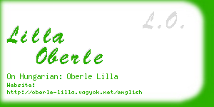 lilla oberle business card